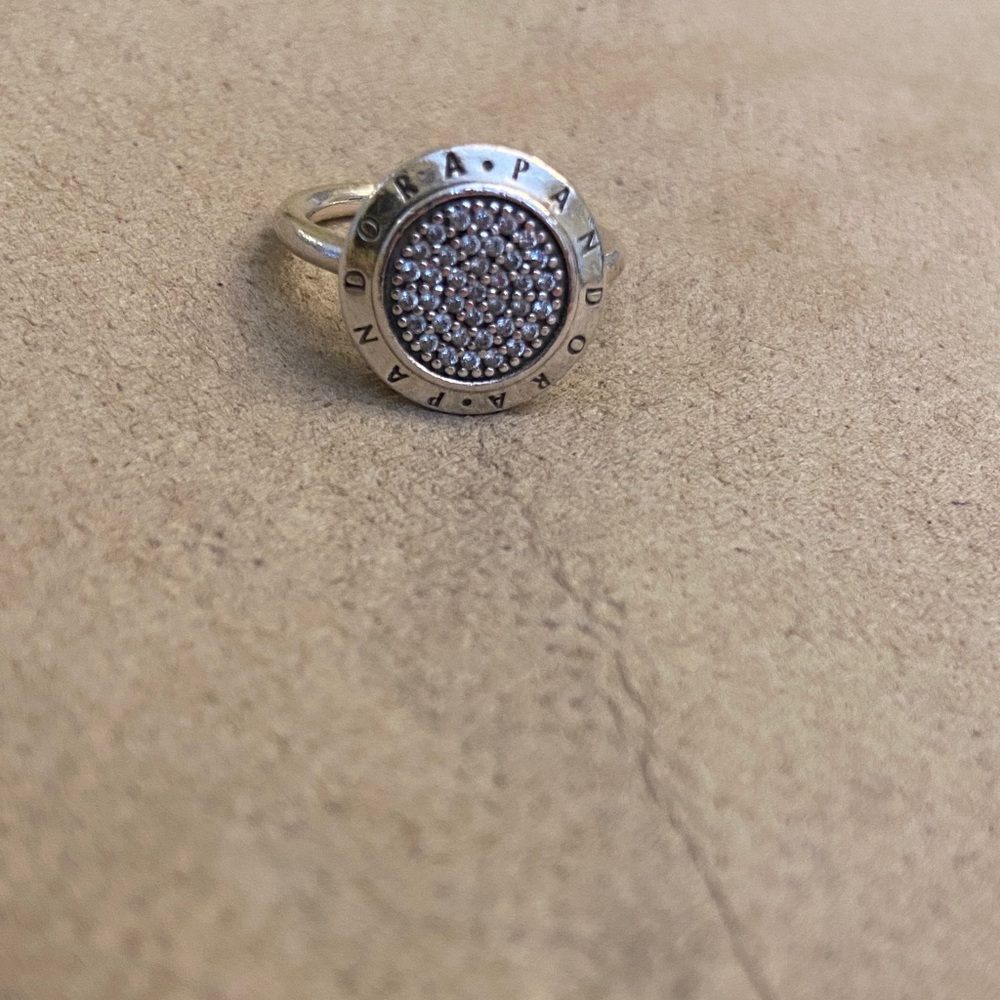 Pandora Sterling Silver Ring with Pave Sparkle